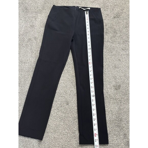 Veronica Beard Scuba Pants Womens 4 Slim Fit Stretch Navy Blue Zip Back USA - Picture 2 of 8